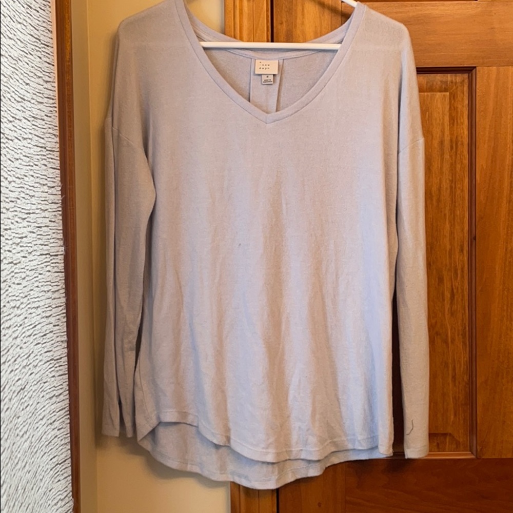 A New Day Light Blue Long Sleeve shirt Size Small